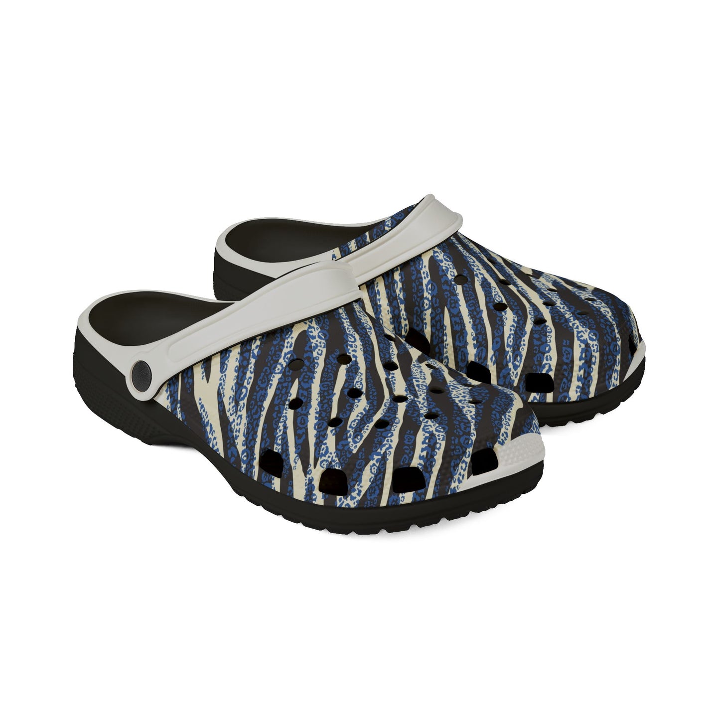 Zebra Striped Foam Rubber Shoes