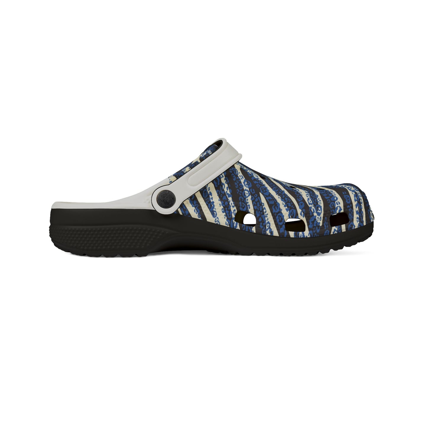 Zebra Striped Foam Rubber Shoes