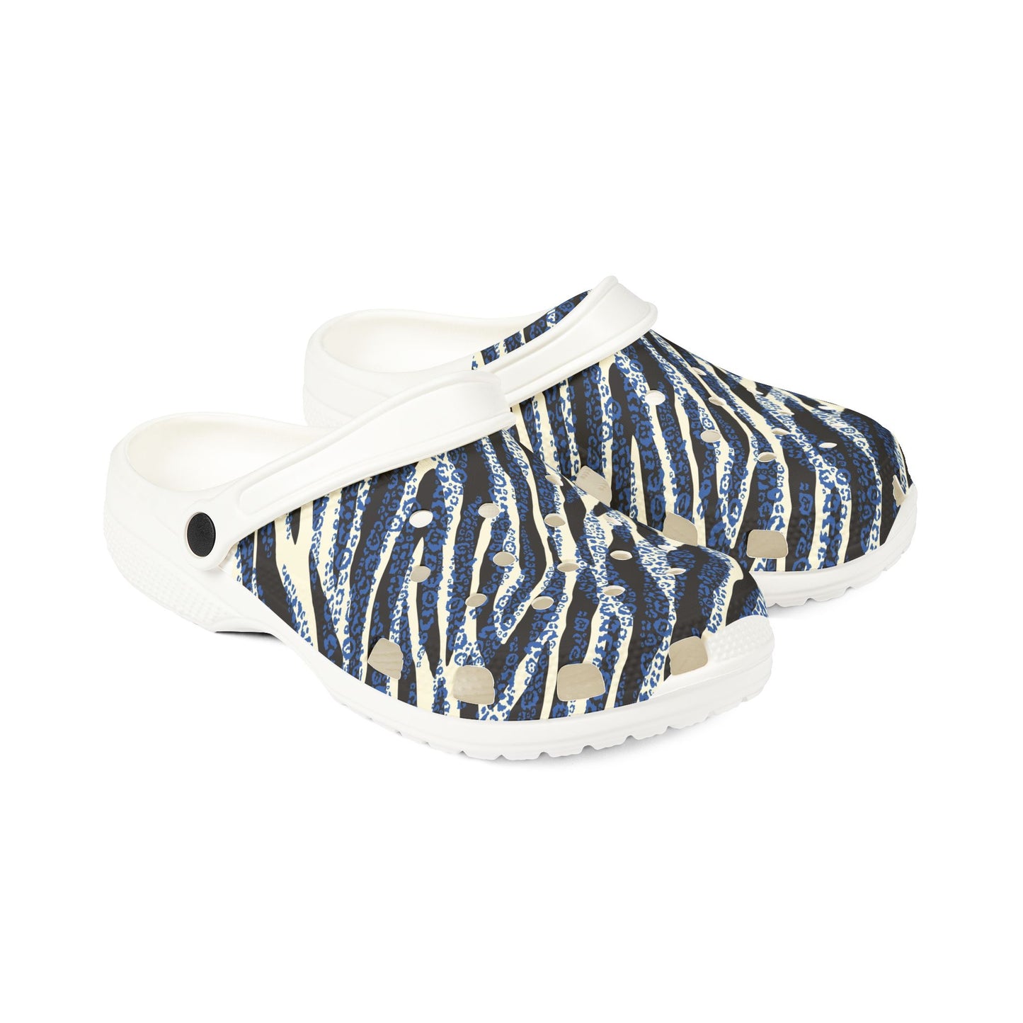 Zebra Striped Foam Rubber Shoes