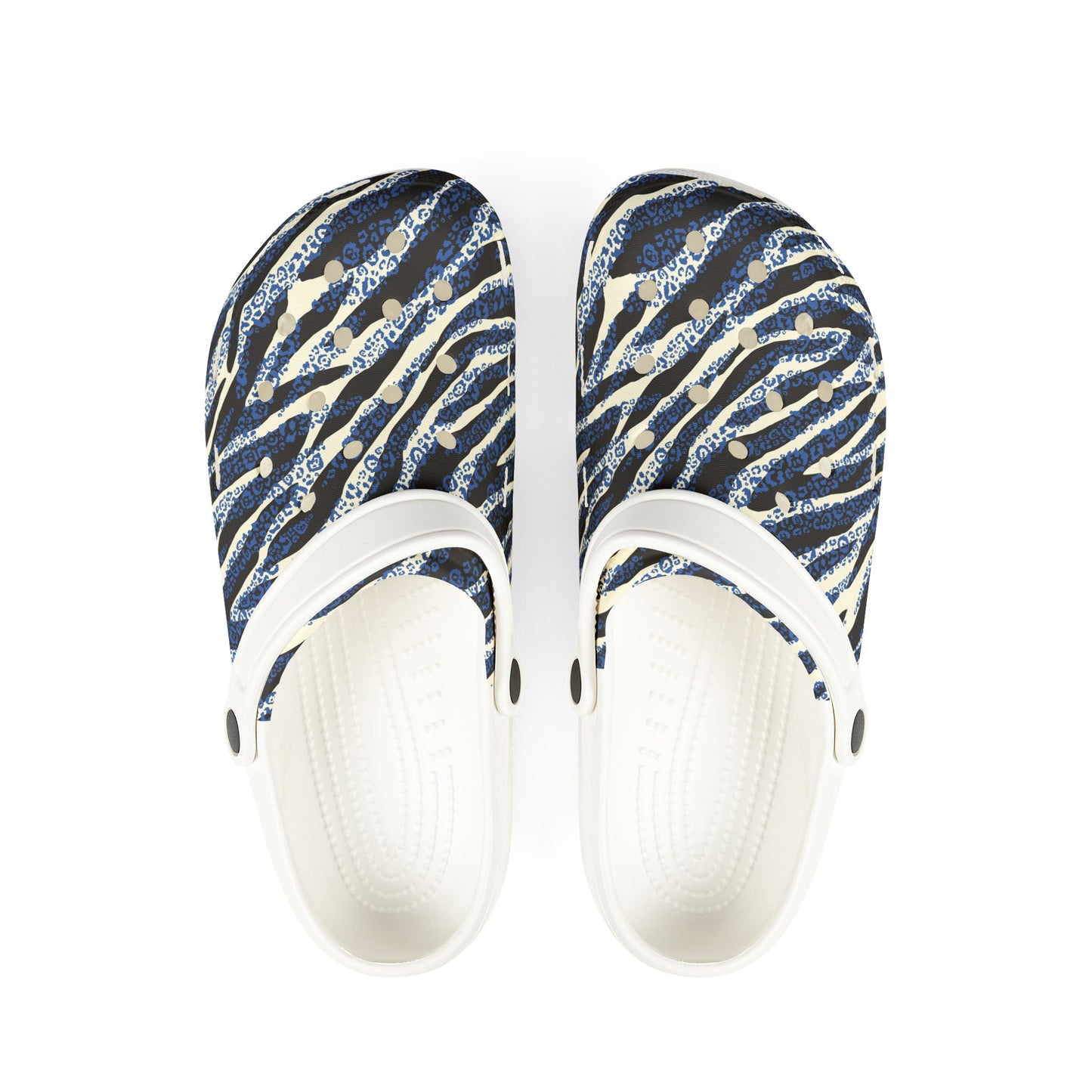 Zebra Striped Foam Rubber Shoes