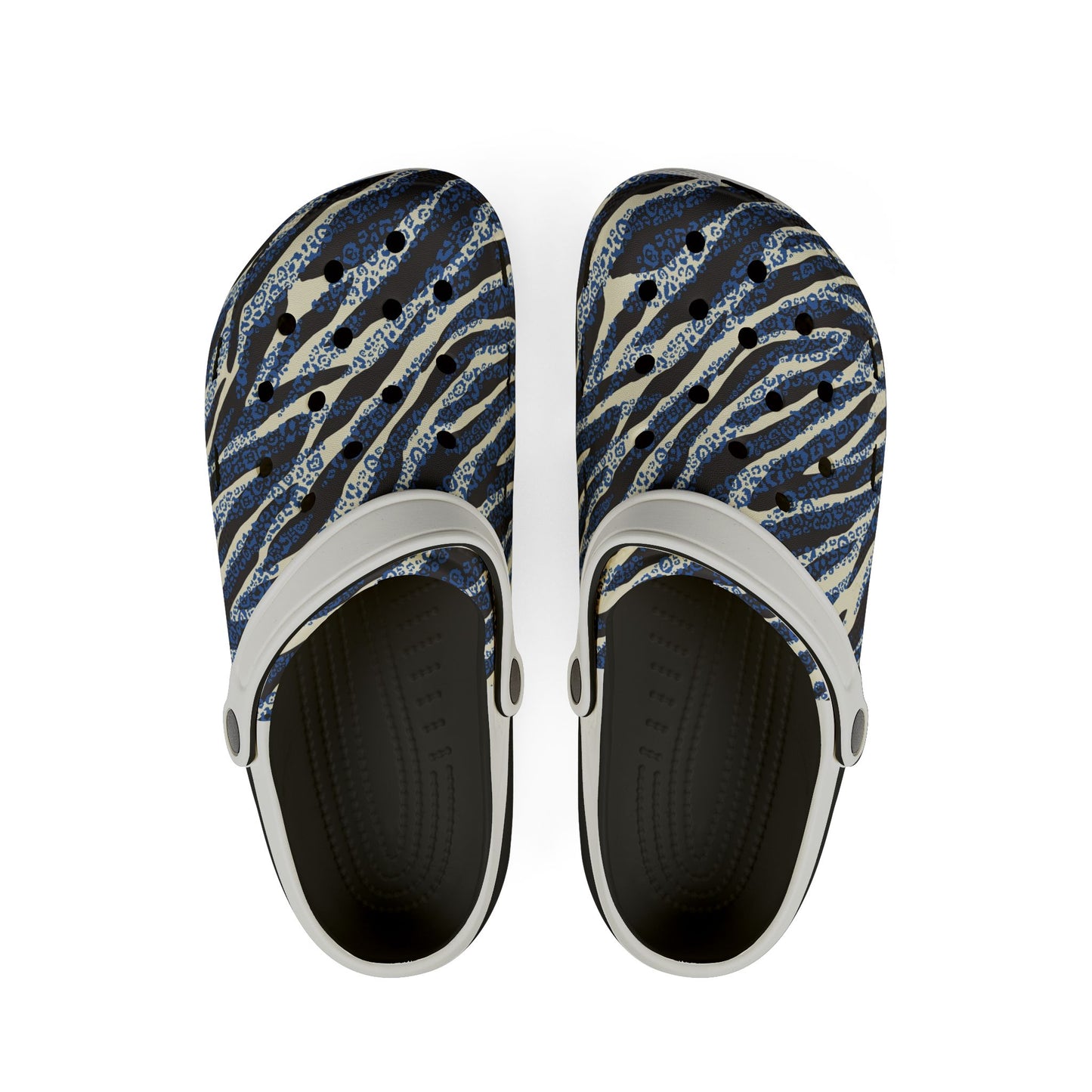 Zebra Striped Foam Rubber Shoes